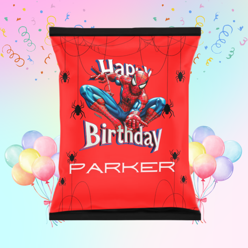 Custom Chip Bags | Spiderman