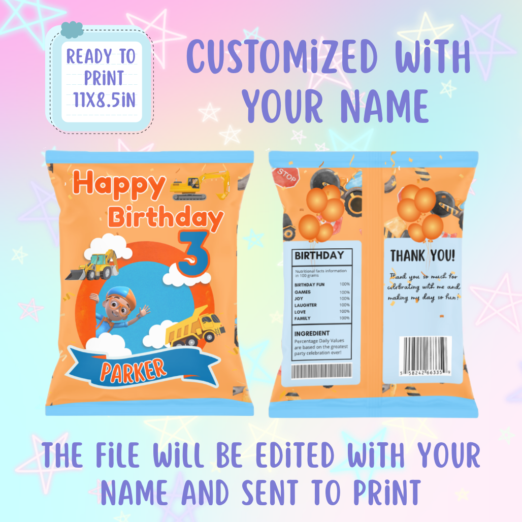 Custom Chip Bags | Blippi
