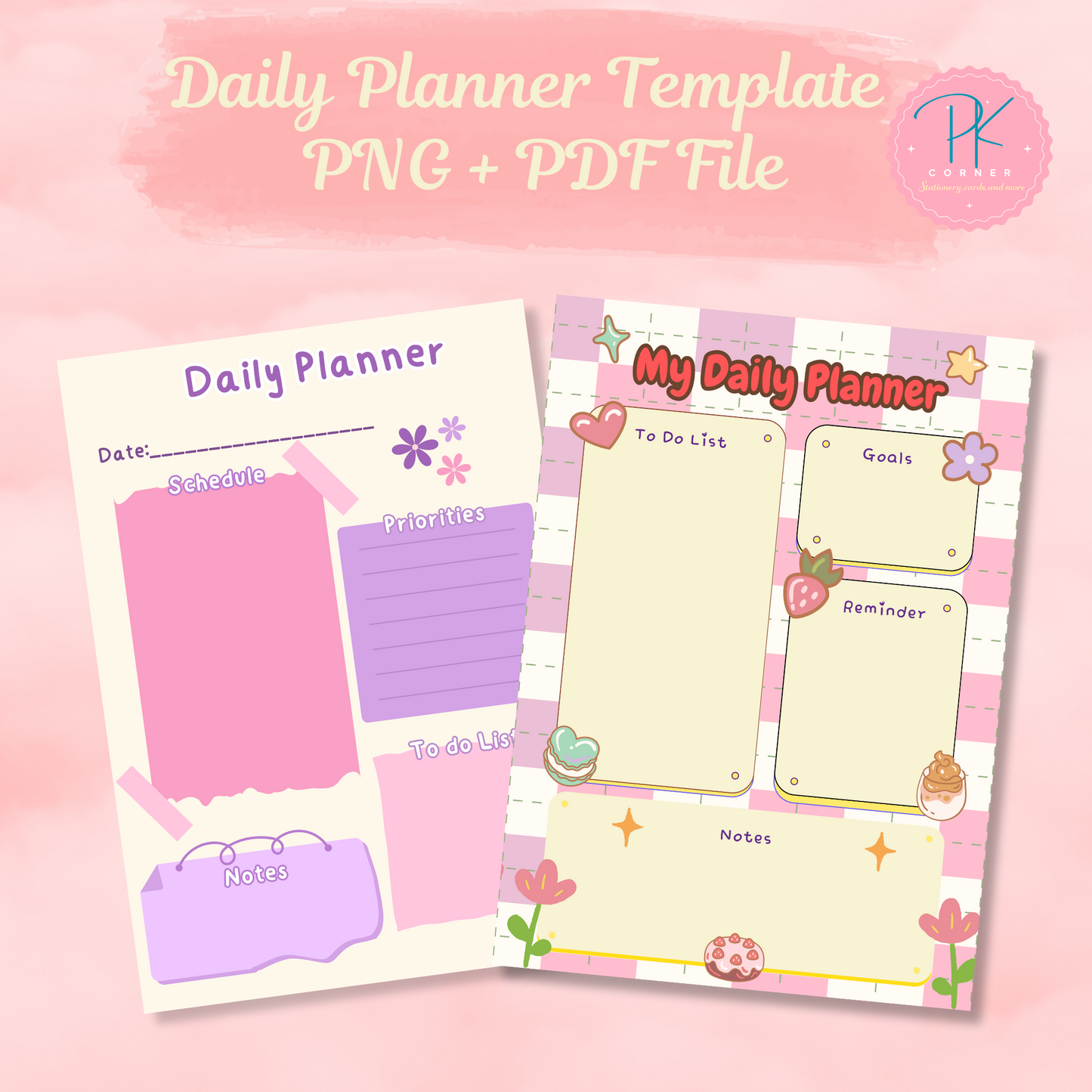 Daily Planner Template - Ready to print