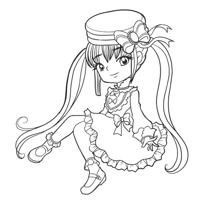 Cute Girl Coloring Pages