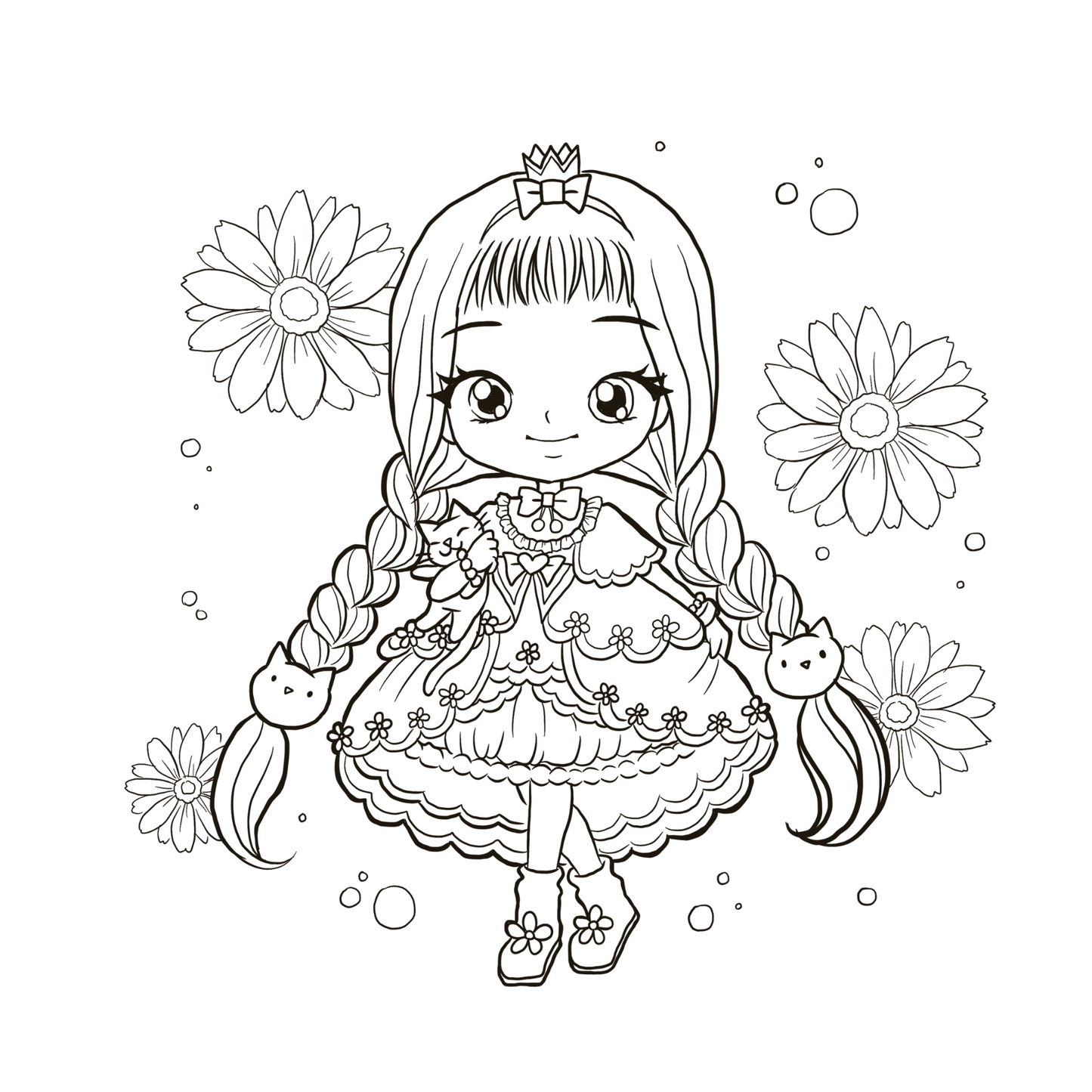 Cute Girl Coloring Pages