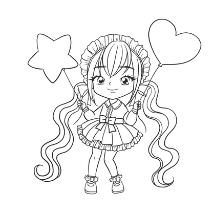 Cute Girl Coloring Pages