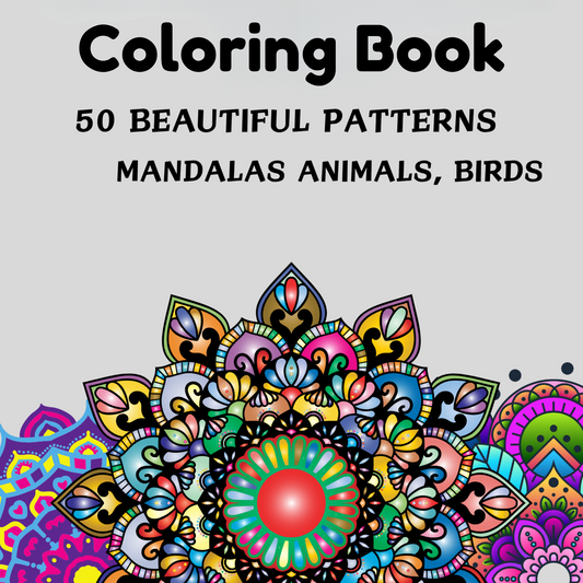 Digital Download Adult Coloring Book - Digital Download