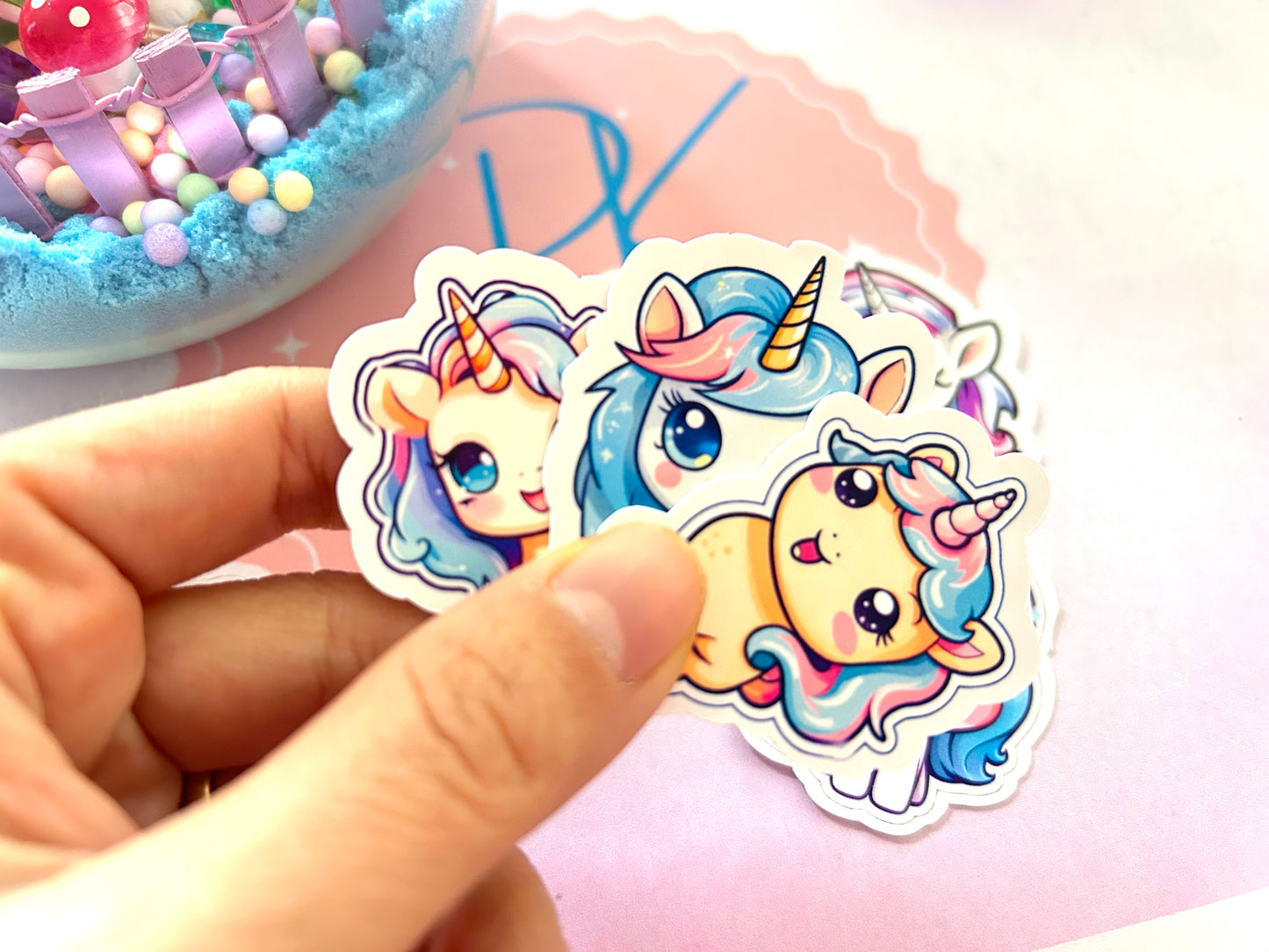 Cute Unicorn Sticker || Pack of 20