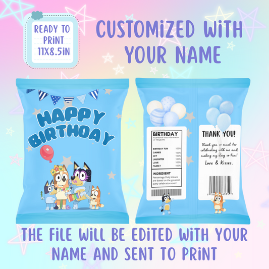 Custom Chip Bags | Bluey
