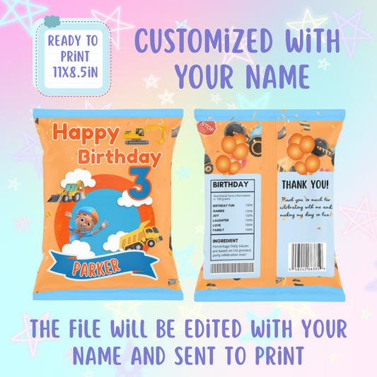 Custom Chip Bags | Blippi