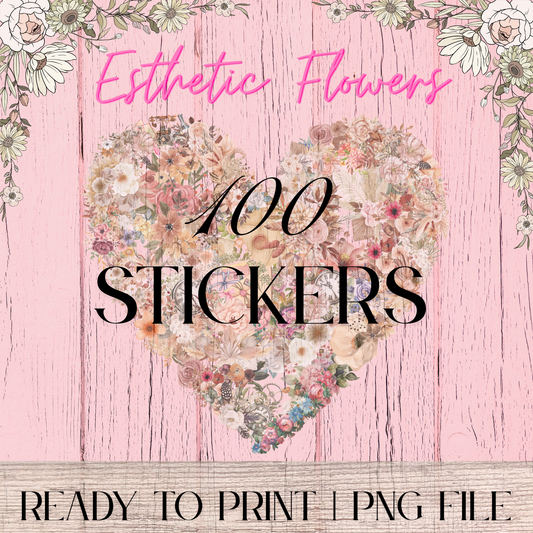 Aesthetic Floral Stickers